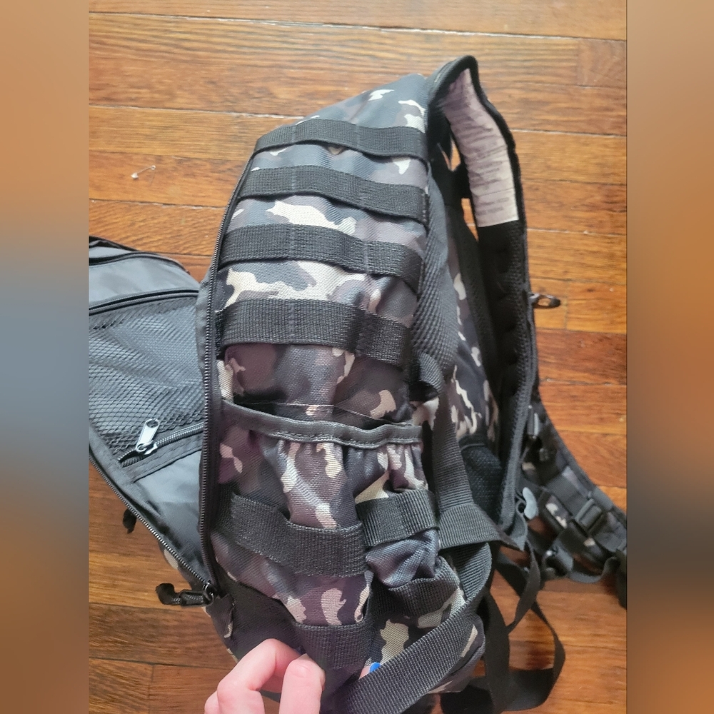 Papa Lils Tactical Diaper Bag Backpack Camo Dad Bag Changing Pad Organizer - Picture 5 of 8